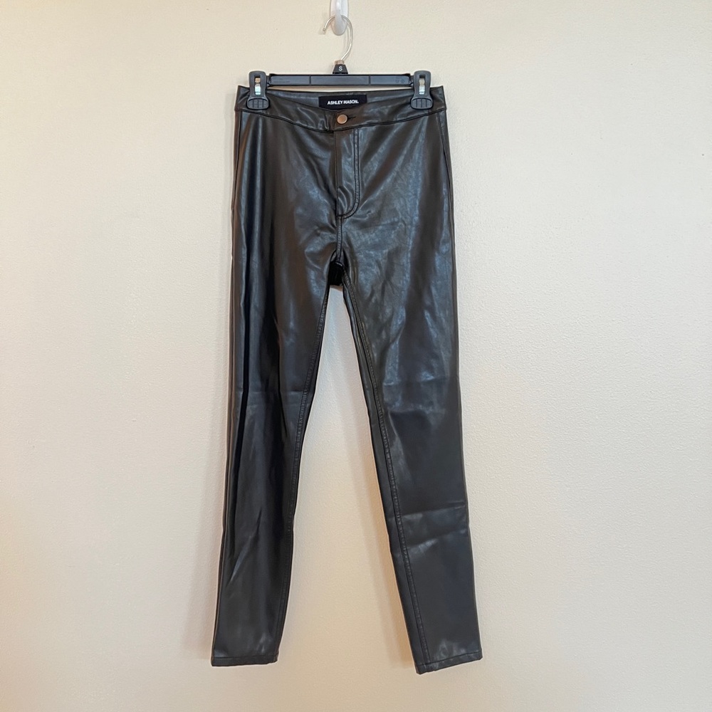 Ashley Mason Faux-Leather Pants